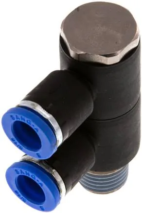 IQSLV2 148, Nástrčný vícenásobný rozdělovač, 2násobný R 1/4"-8 mm, IQS standard