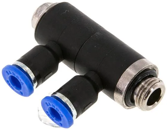 IQSLV2 184 G, Nástrčný vícenásobný rozdělovač, 2násobný G 1/8"-4 mm, IQS standard