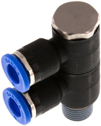 IQSLV2 186, Nástrčný vícenásobný rozdělovač, 2násobný R 1/8"-6 mm, IQS standard