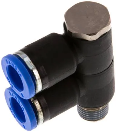 IQSLV2 188, Nástrčný vícenásobný rozdělovač, 2násobný R 1/8"-8 mm, IQS standard
