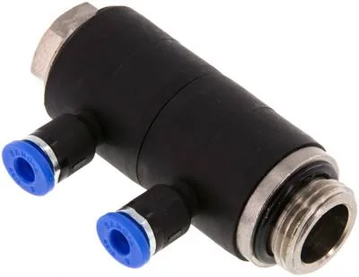 IQSLV2 384 G, Nástrčný vícenásobný rozdělovač, 2násobný G 3/8"-4 mm, IQS standard