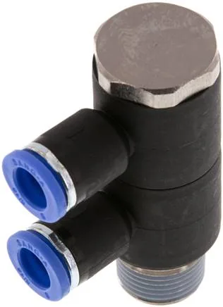 IQSLV2 388, Nástrčný vícenásobný rozdělovač, 2násobný R 3/8"-8 mm, IQS standard
