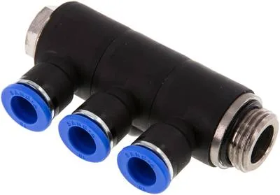 IQSLV3 1210 G, Nástrčný vícenásobný rozdělovač, 3násobný G 1/2"-10 mm, IQS standard