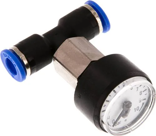 IQSMANO 610, Manometr 0 až 10bar, 6 mm hadice, IQS standard