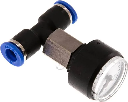 IQSMANO 616, Manometr 0 až 16bar, 6 mm hadice, IQS standard