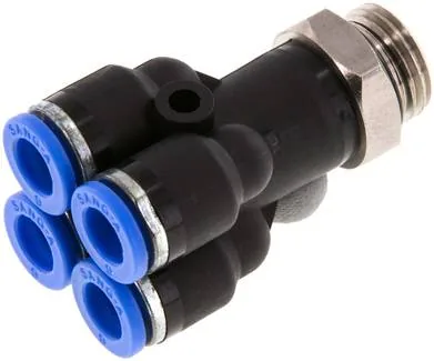 IQSQ 146 G, Nástrčný vícenásobný rozdělovač G 1/4"-6 mm, IQS standard