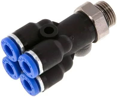 IQSQ 184 G, Nástrčný vícenásobný rozdělovač G 1/8"-4 mm, IQS standard
