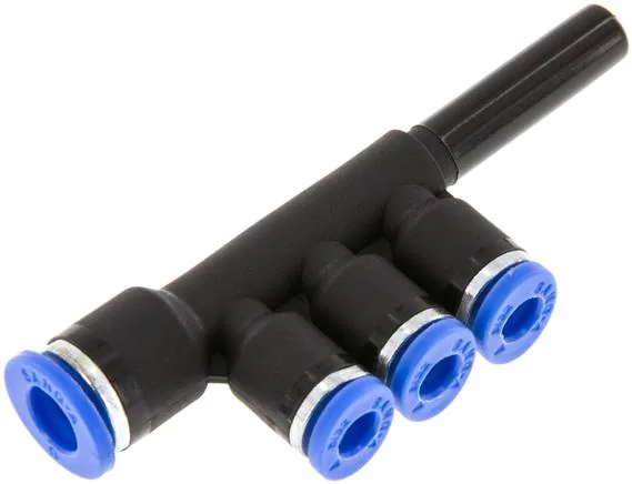 IQST3 60H40, Nástrčný vícenásobný rozdělovač 6 mm-4 mm, IQS standard