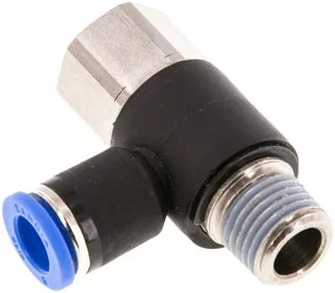IQSTF 148, Úhlová nástrčná spojka, I/A R 1/4"-8 mm, IQS standard