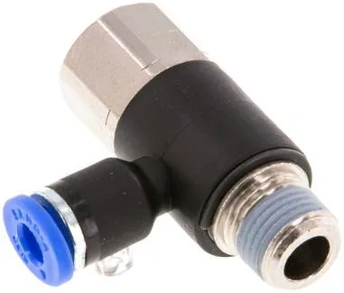 IQSTF 184, Úhlová nástrčná spojka, I/A R 1/8"-4 mm, IQS standard