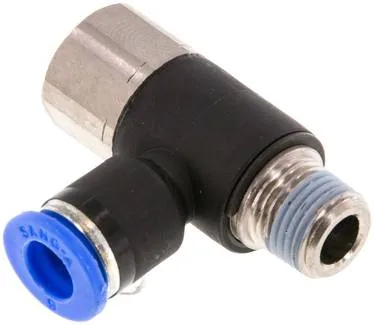 IQSTF 186, Úhlová nástrčná spojka, I/A R 1/8"-6 mm, IQS standard