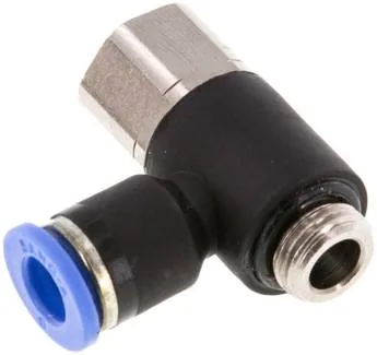 IQSTF 186 G, Úhlová nástrčná spojka, I/A G 1/8"-6 mm, IQS standard