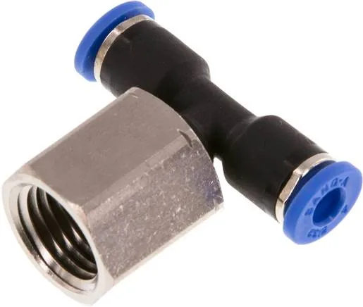 IQSTFF 144, T-nástrčná spojka, vnitřní závit G 1/4"-4 mm, IQS standard