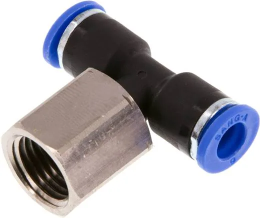IQSTFF 146, T-nástrčná spojka, vnitřní závit G 1/4"-6 mm, IQS standard