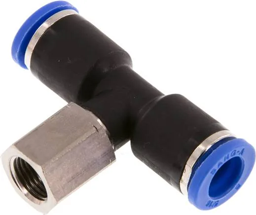IQSTFF 188, T-nástrčná spojka, vnitřní závit G 1/8"-8 mm, IQS standard