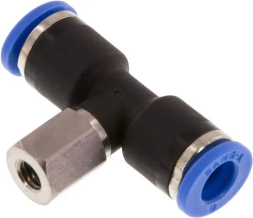 IQSTFF M56, T-nástrčná spojka, vnitřní závit M 5-6 mm, IQS standard