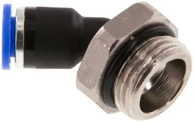 IQSW 386 G, Nástrčná spojka 45° G 3/8"-6 mm, IQS standard