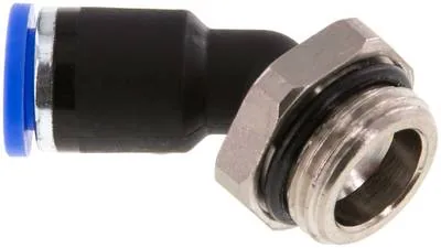 IQSW 388 G, Nástrčná spojka 45° G 3/8"-8 mm, IQS standard