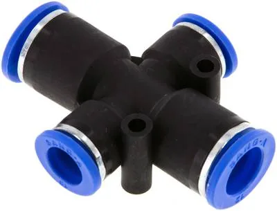 IQSX2 120100, Křížová nástrčná spojka 12 mm-10 mm, IQS standard