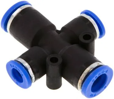 IQSX2 8060, Křížová nástrčná spojka 8 mm-6 mm, IQS standard