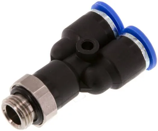 IQSY 186 G, Y-nástrčná spojka G 1/8"-6 mm, IQS standard
