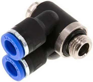 IQSYLV 186 G, Y-úhlová nástrčná spojka G 1/8"x6 mm, IQS standard