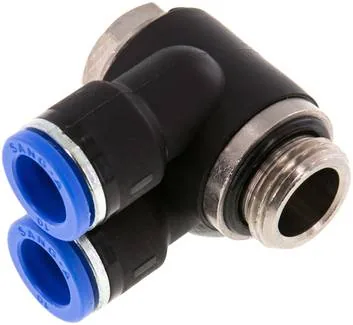IQSYLV 3810 G, Y-úhlová nástrčná spojka G 3/8"x10 mm, IQS standard
