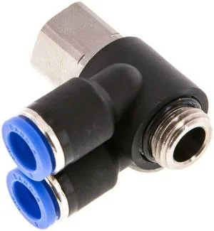IQSYTF 148 G, Y-úhlová nástrčná spojka, I/A G 1/4"-8 mm, IQS standard
