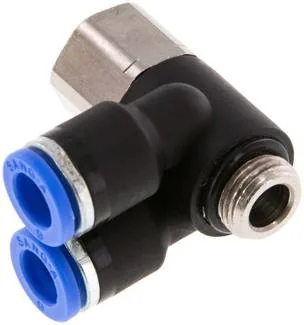 IQSYTF 186 G, Y-úhlová nástrčná spojka, I/A G 1/8"-6 mm, IQS standard