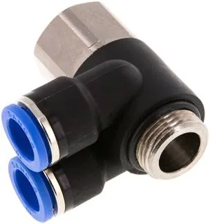 IQSYTF 3810 G, Y-úhlová nástrčná spojka, I/A G 3/8"-10 mm, IQS standard