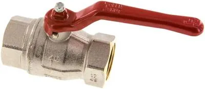 KH 10, Mosazný kulový kohout, Rp 1", -0,9 až 40 bar, plný průchod
