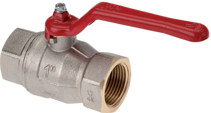 KH 20, Mosazný kulový kohout, Rp 2", -0,9 až 25 bar, plný průchod