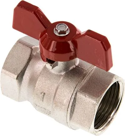 KH 10 B E-KN, Mosazný kulový kohout, Eco-Line, Rp 1", 0 až 25 bar