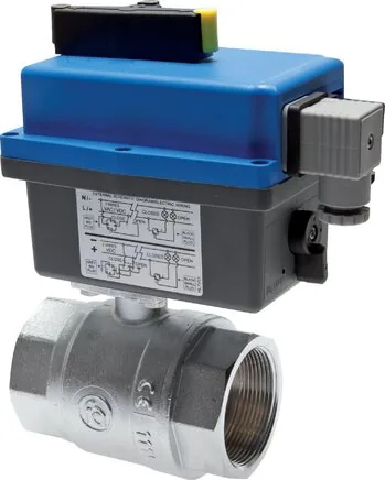 KH 38 ELS 230, Elektrický kulový kohout mosazný, G 3/8", 85 až 240 V (AC/DC) (sanitární zařízení)