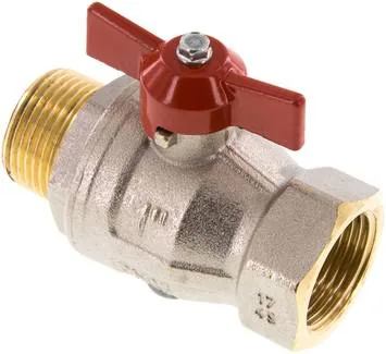 KH 10 IA KN, Mosazný kulový kohout, R 1" / Rp 1", -0,9 až 40 bar