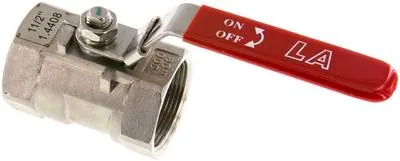 KH 112 B ES-NPT, 1dílný kulový kohout z nerezové oceli, NPT 1-1/2", 0 až 63 bar