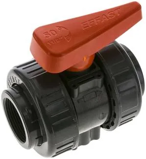 KH 112 PVCEPDM, Kulový kohout, PVC-U / EPDM, Rp 1-1/2" (průmyslové provedení)