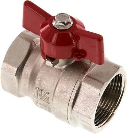 KH 114 B E-KN, Mosazný kulový kohout, Eco-Line, Rp 1-1/4", 0 až 25 bar
