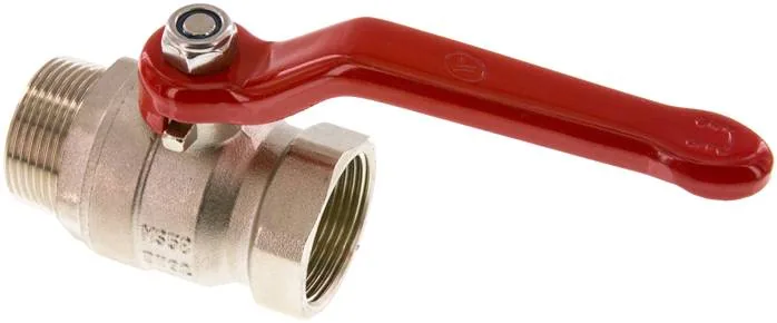 KH 114 B IA E, Mosazný kulový kohout, Eco-Line, R 1-1/4" / Rp 1-1/4", 0 až 25 bar