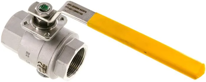 KH 114 DVGW ES, Kulový kohout z nerezové oceli, DVGW, Rp 1-1/4", -0,9 až 64 bar