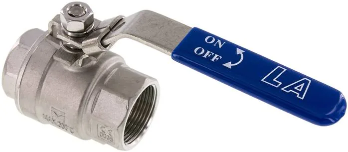 KH 114 K ES E, Kulový kohout z nerezové oceli, lehký, G 1-1/4", 0 až 63 bar