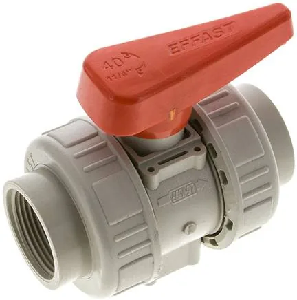 KH 114 PPFKM, Kulový kohout, PP-H / FKM, Rp 1-1/4" (průmyslové provedení)
