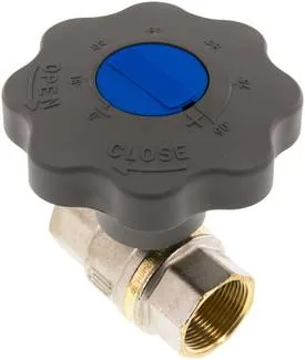KH 114 SS, Jemné uzavírání mosazného kulového kohoutu, Rp 1-1/4", 0 až 40 bar, DVGW