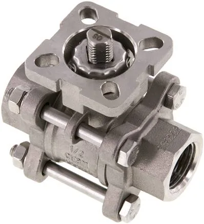 KH 123 F ES, Kulový kohout, přímá montážní příruba G 1/2", PN 63