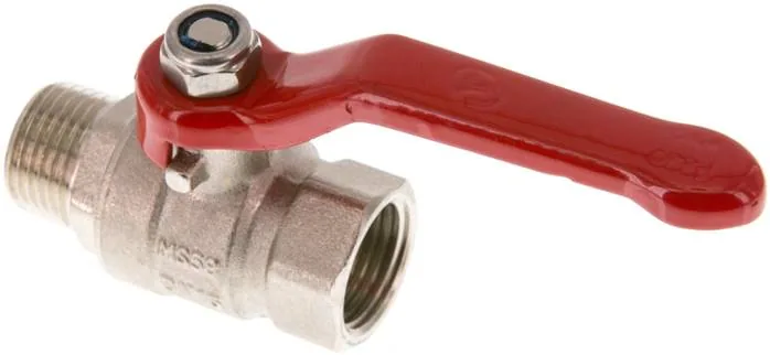 KH 12 B IA E, Mosazný kulový kohout, Eco-Line, R 1/2" / Rp 1/2", 0 až 25 bar