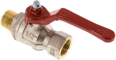 KH 12 IA, Mosazný kulový kohout, R 1/2" / Rp 1/2", -0,9 až 50 bar