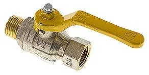 KH 12 IA DVGW, Mosazný kulový kohout, DVGW, R 1/2" / Rp 1/2", -0,9 až 50 bar