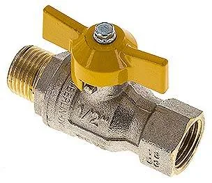 KH 12 IA DVGW KN, Mosazný kulový kohout, DVGW, R 1/2" / Rp 1/2", -0,9 až 50 bar