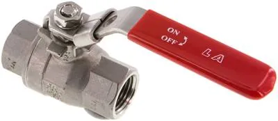 KH 12 K ES-NPT, Kulový kohout z nerezové oceli, lehký, NPT 1/2", 0 až 63 bar