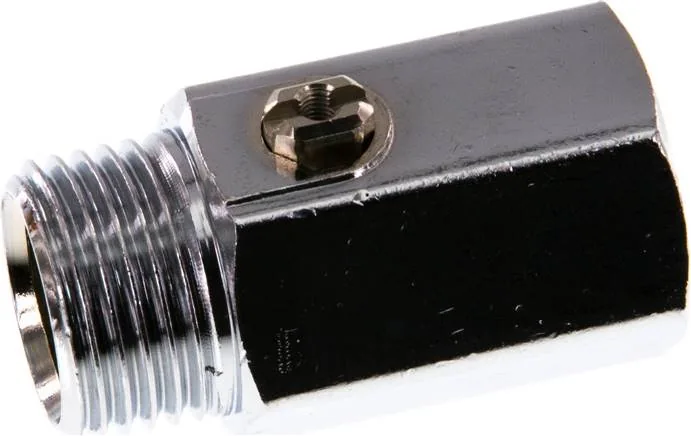 KH 12 MKIA-S, Mosazný kulový ventil G 1/2" vnitřní závit/Vnější závit, PN 16
